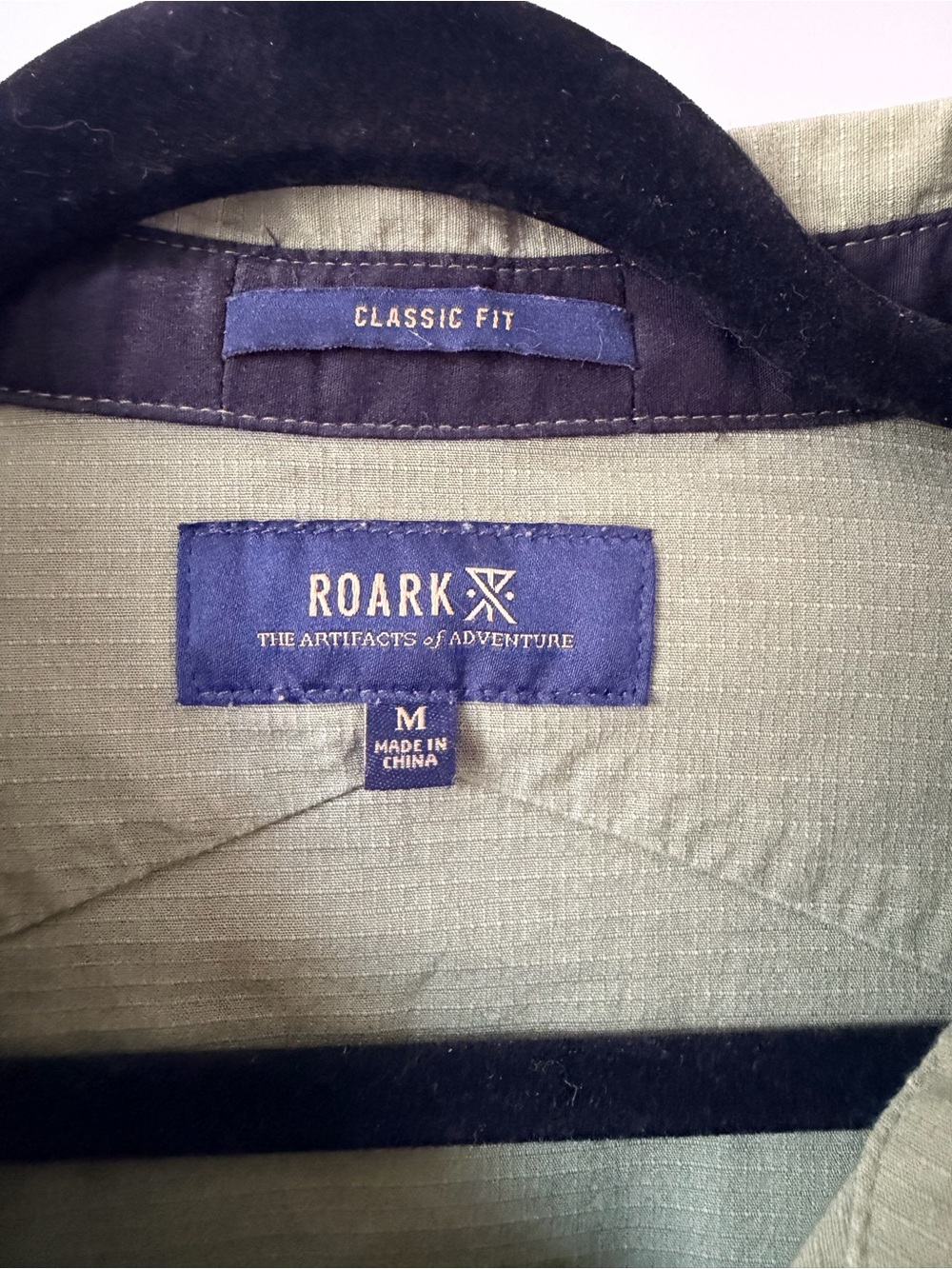 Roark Olive Green Long-Sleeve Button-Up Work Shirt - Picture 2 of 9